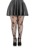 Star Net Tights - Black (1x 2x)