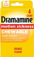 Dramamine® 50 mg Orange Travel Size Chewable Tablet 4-Pack x 6 EA