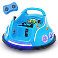 Interactive 12V Bumper Car for Kids with Remote Control, LED Lights, and Music