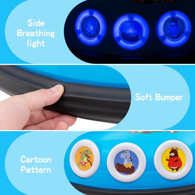 Interactive 12V Bumper Car for Kids with Remote Control, LED Lights, and Music