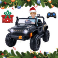 Interactive 12V Kids Car with Cushioned Spring, Cool Lights, and Remote Control