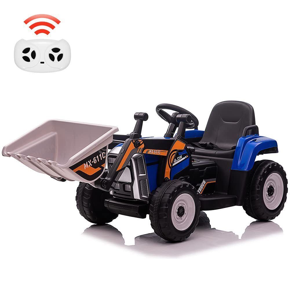 Interactive 12V Kids Excavator Digger Construction Truck Toy with Working Bucket - Perfect Gift for Little Builders