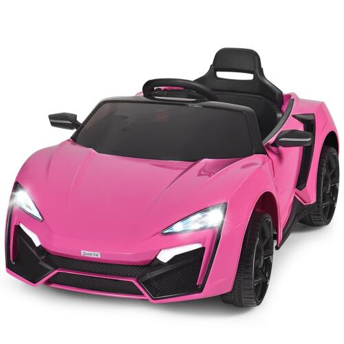 Interactive 2.4G RC Electric Car for Kids with Lights, MP3 Player, and Openable Doors - 12V