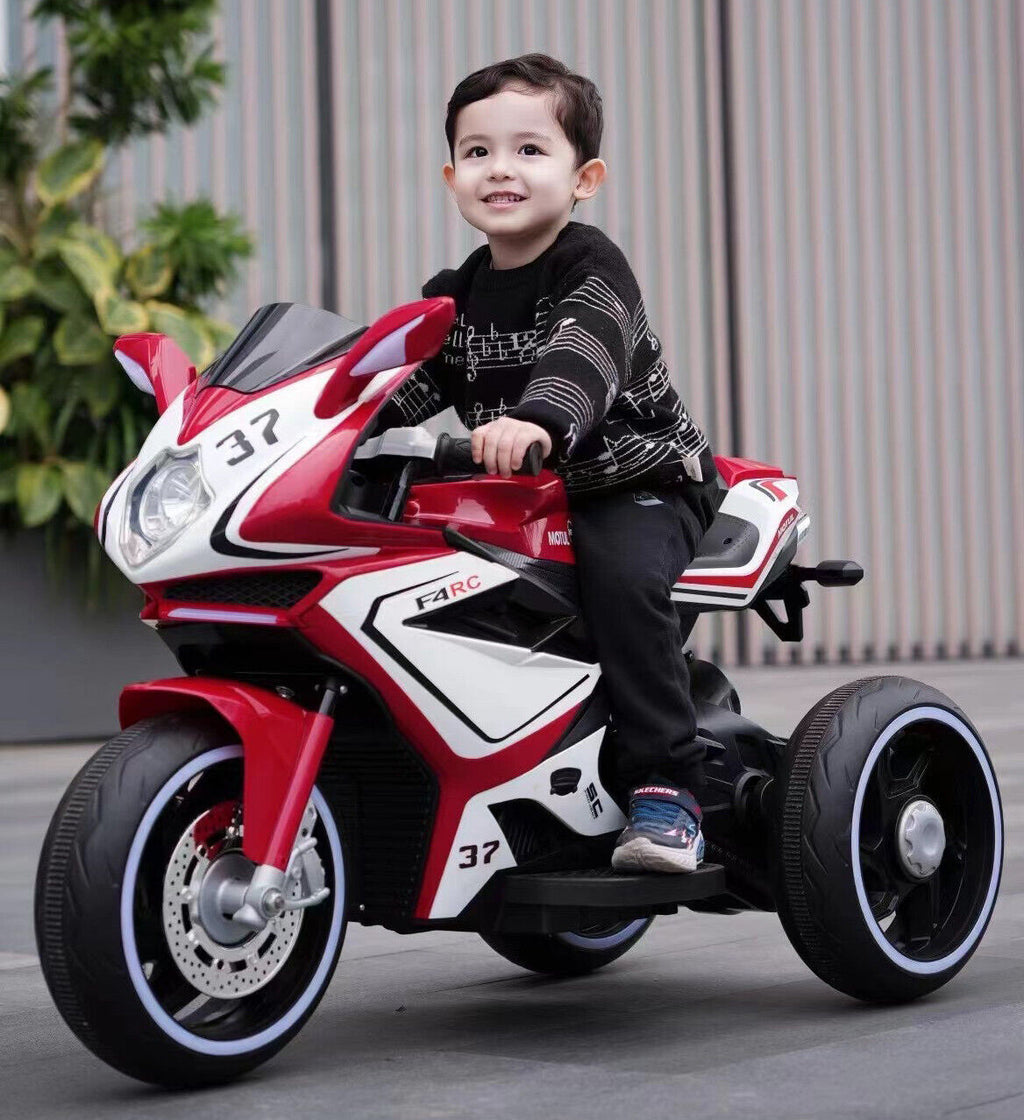 Interactive 6V Kids Electric Ride-On Motorcycle with Music and Storytelling - One-Button Start Gift