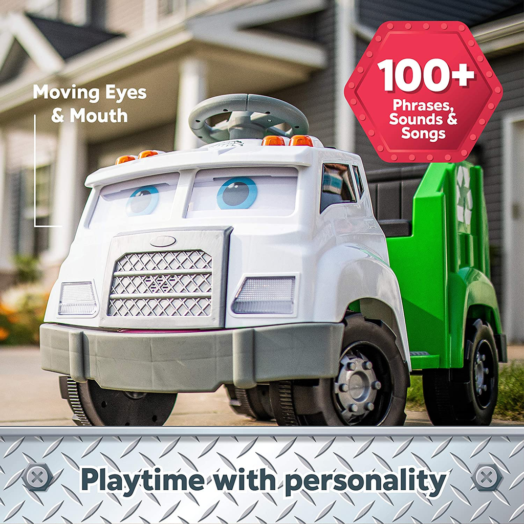 Interactive Toddler Recycling Truck Ride-On Toy by Kid Trax - Perfect for Kids Ages 1 and Up!