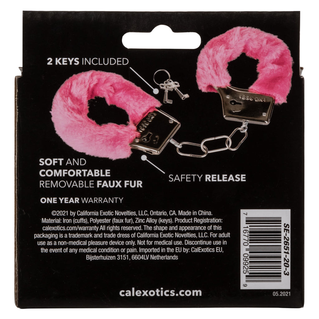 Playful Furry Cuffs Pink