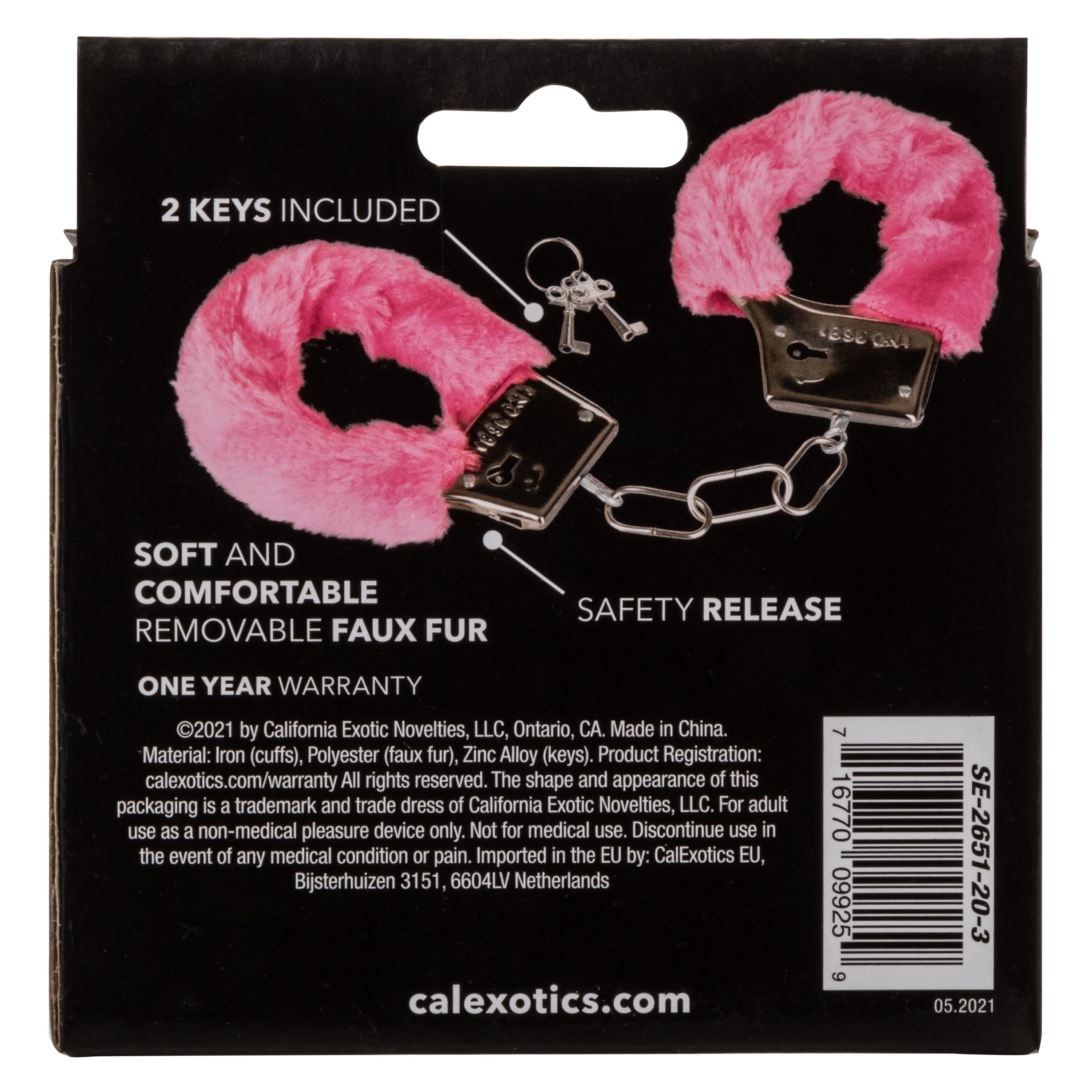 Playful Furry Cuffs Pink