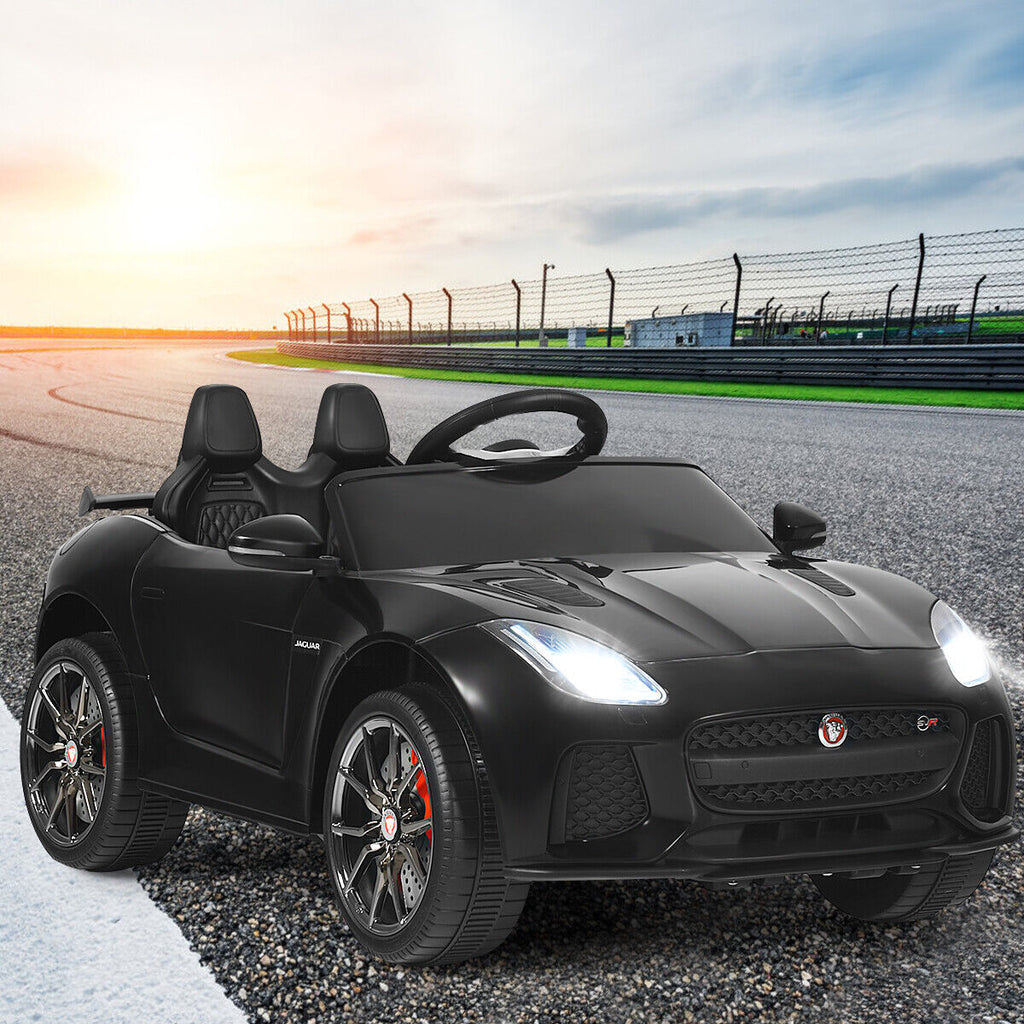 Jaguar F-Type SVR 12V Licensed Ride On Car for Kids with Music & Lights - Black