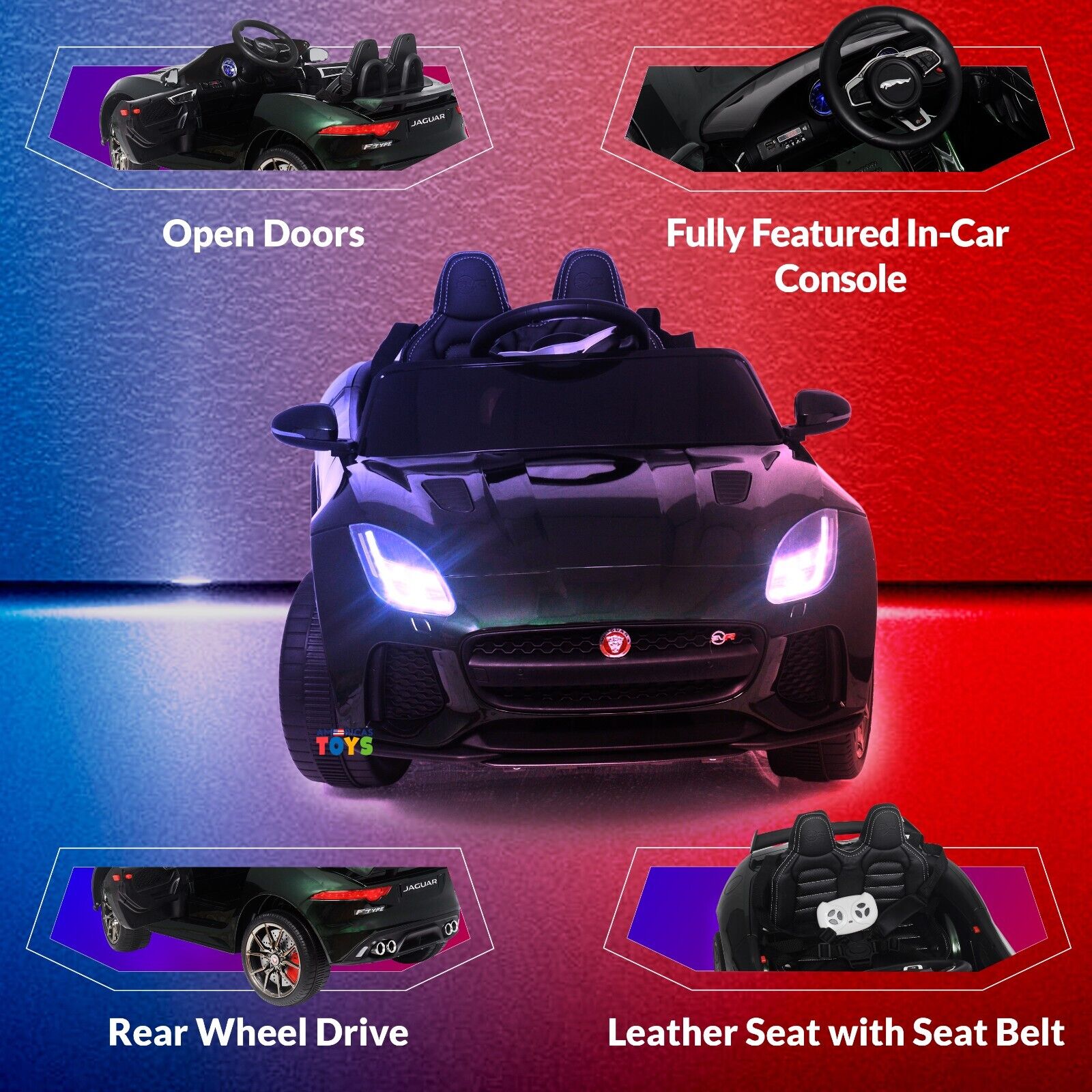 Jaguar R/C Car Toy with MP3 Player for Kids - Available in Multiple Colors