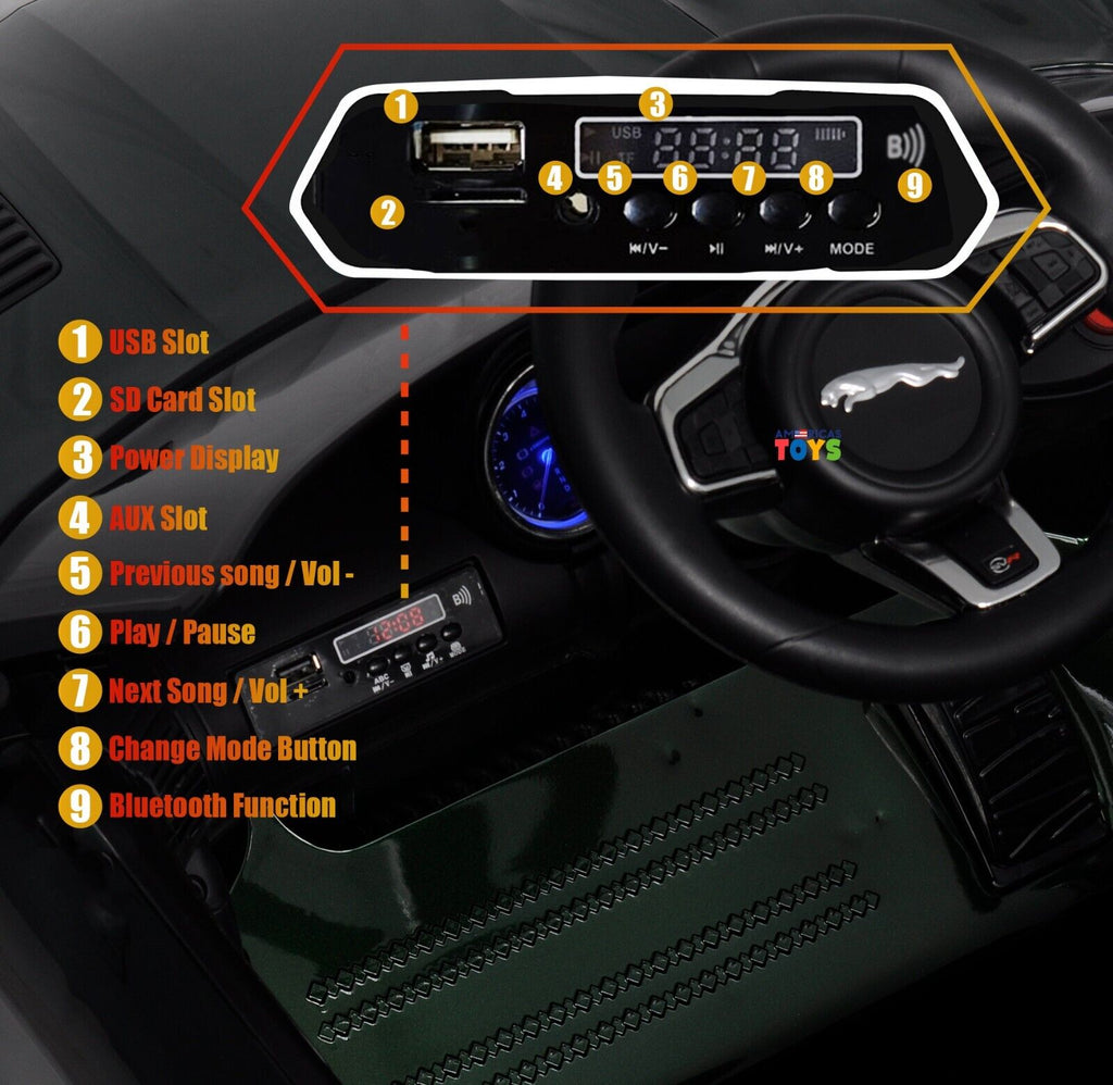 Jaguar R/C Car Toy with MP3 Player for Kids - Available in Multiple Colors