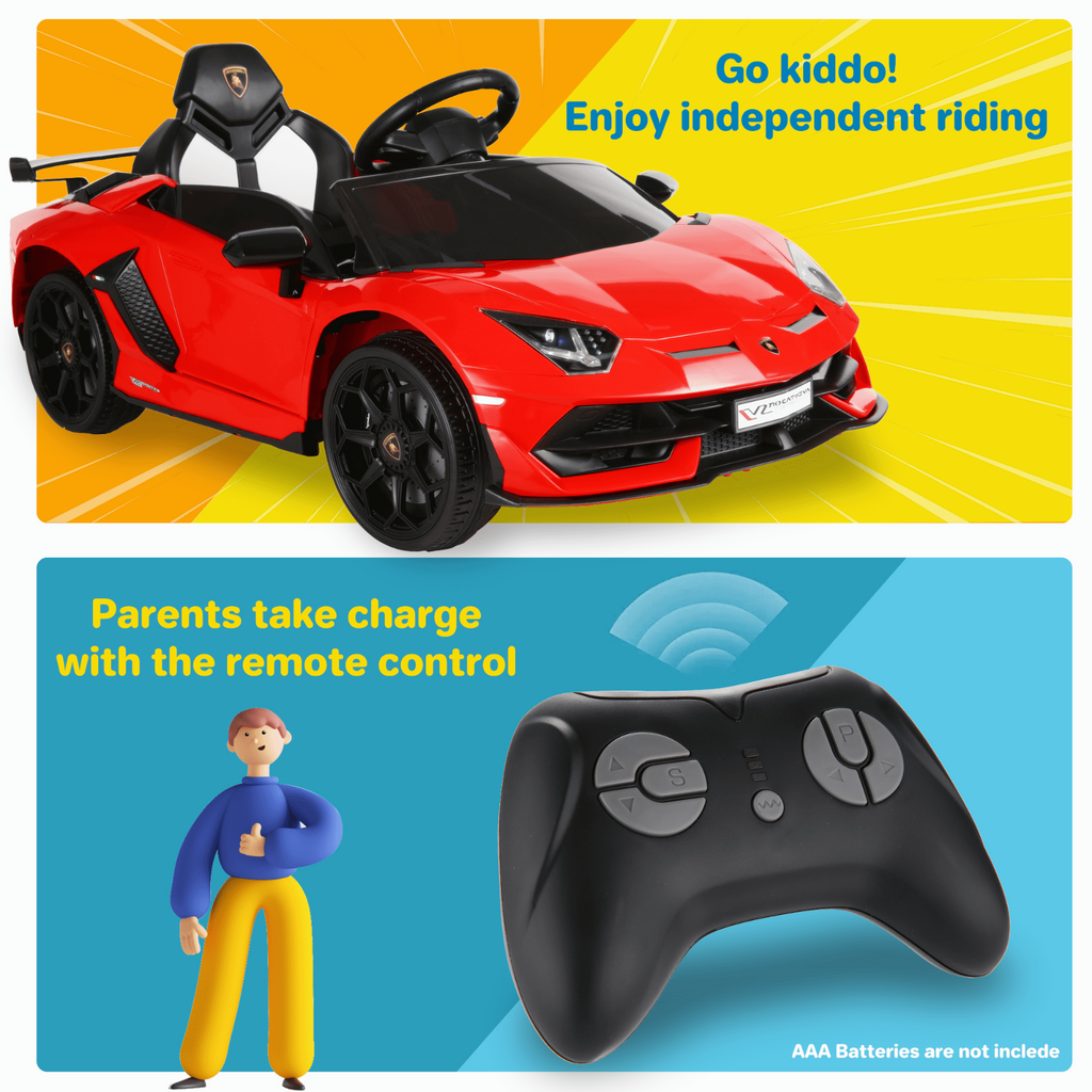 Jeep 24V/12V Kids Electric Ride-On Car with Remote Control, 3 Speeds, and LED Lights