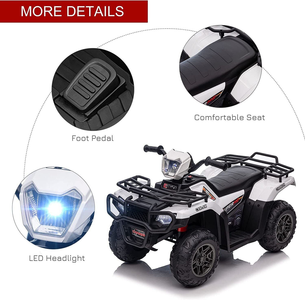 Jeep 24V/12V Kids Electric Ride-On Car with Remote Control, 3 Speeds, and LED Lights