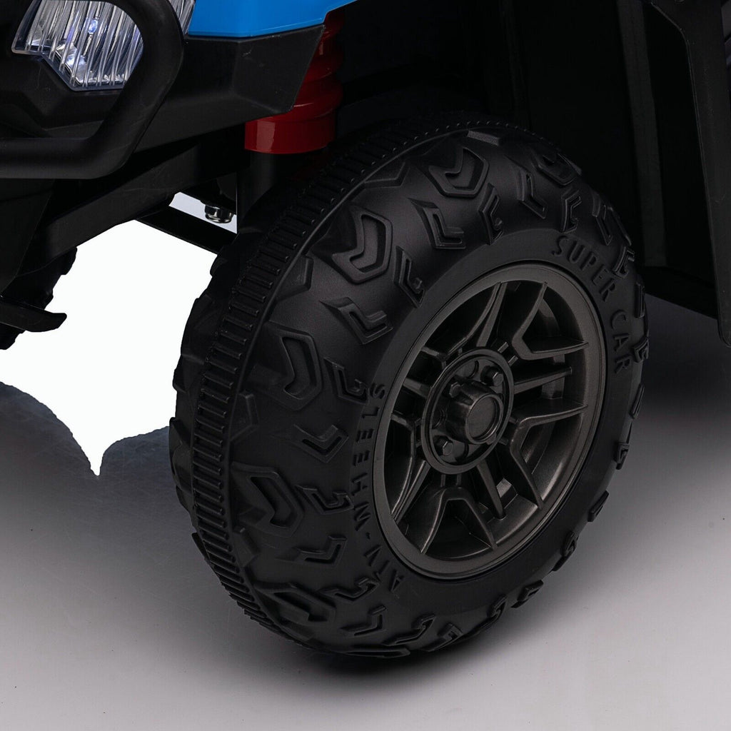 Jeep 24V/12V Kids Electric Ride-On Car with Remote Control, 3 Speeds, and LED Lights