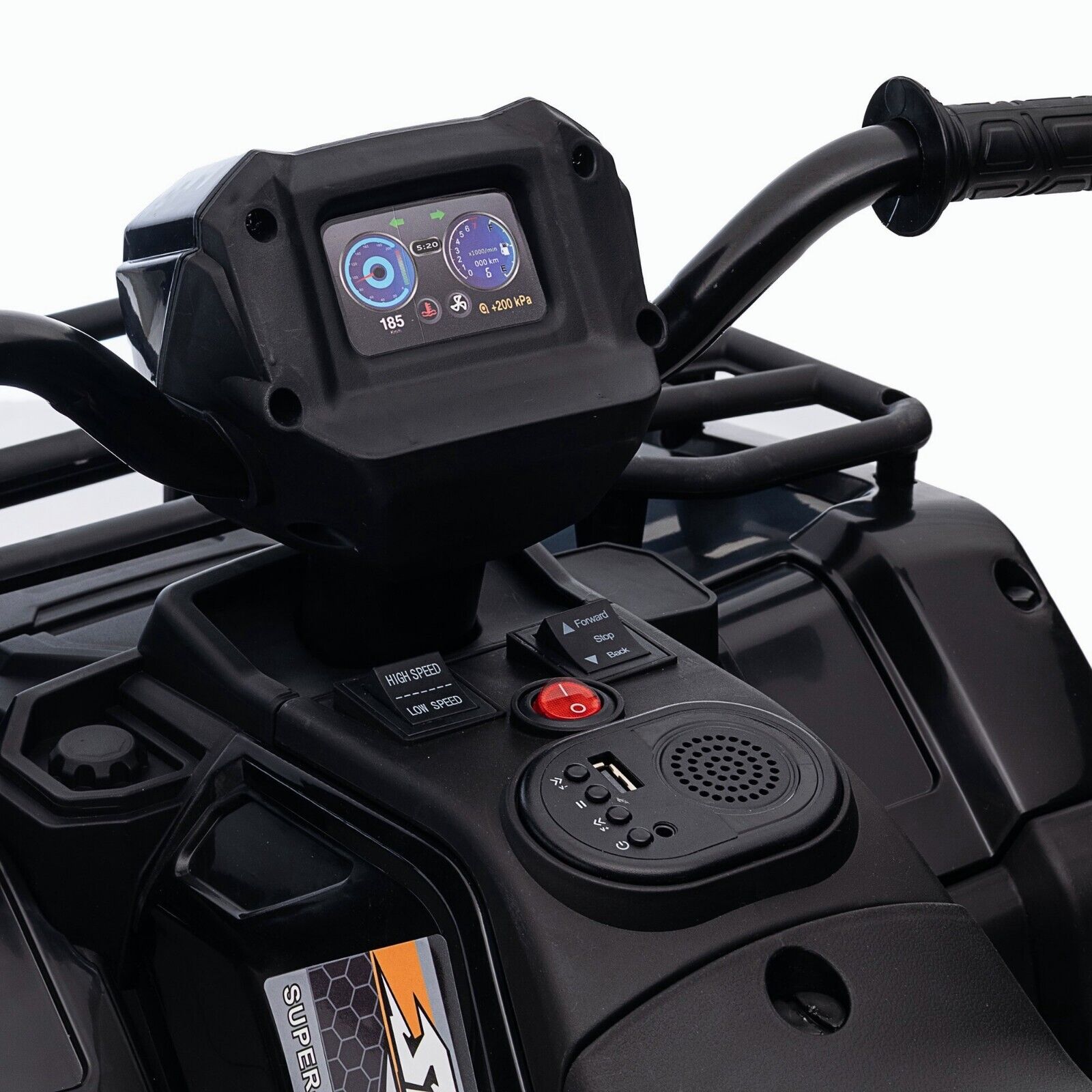 Jeep 24V/12V Kids Electric Ride-On Car with Remote Control, 3 Speeds, and LED Lights