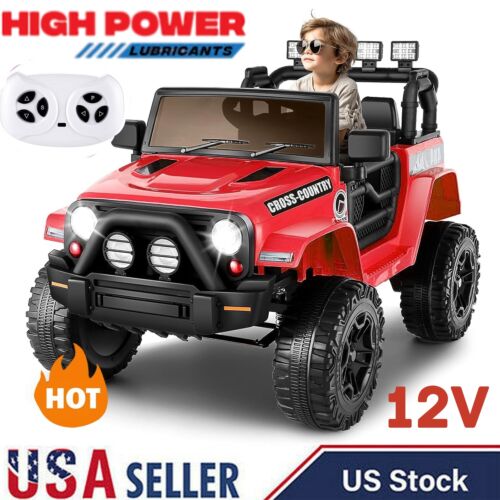 Electric Ride-On Car for Kids with Bluetooth and Music Player - 3 Speed Options