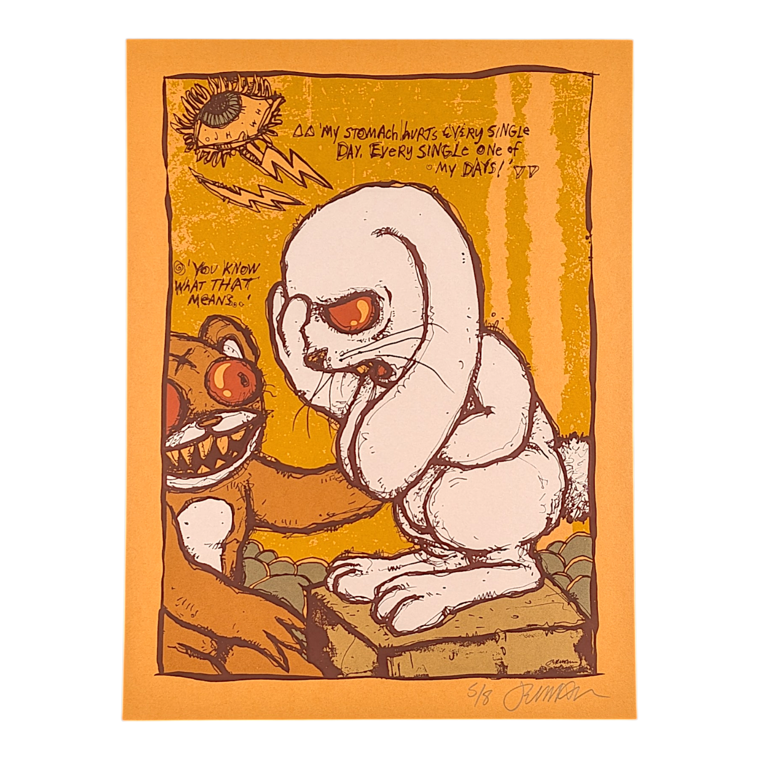 Jermaine Rogers "A Day In The Life (At The End Of An Empire)" (Orange) Print