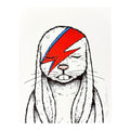 Jermaine Rogers "Aleppin Sane (White)" Print