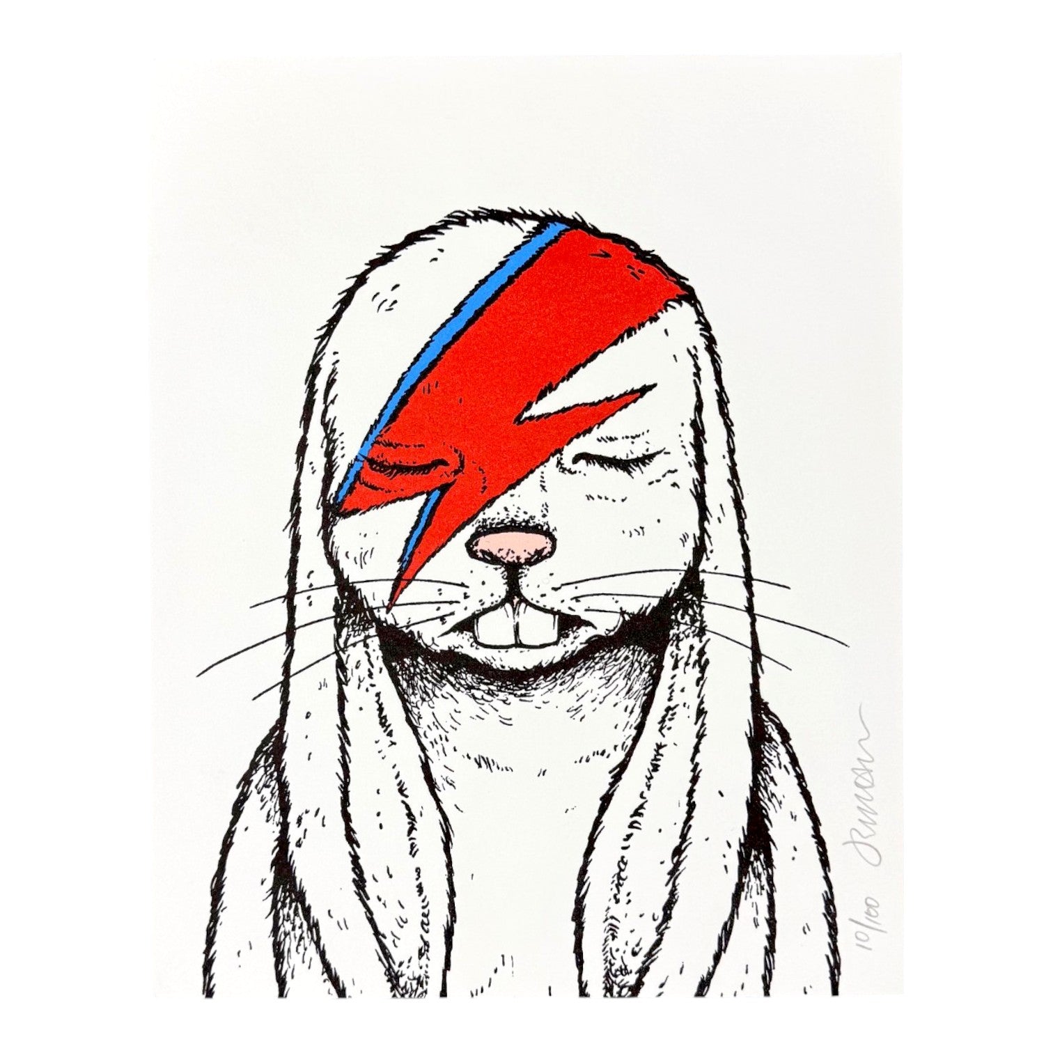 Jermaine Rogers "Aleppin Sane (White)" Print