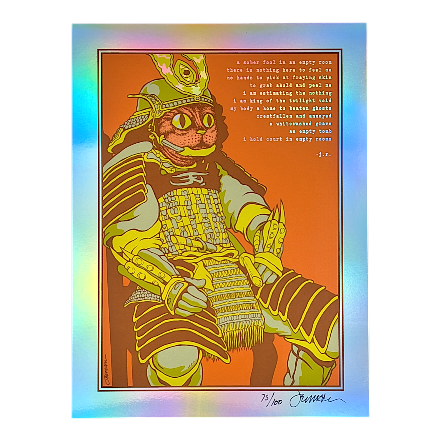 Jermaine Rogers "Empty Room" (Rainbow Foil) Print