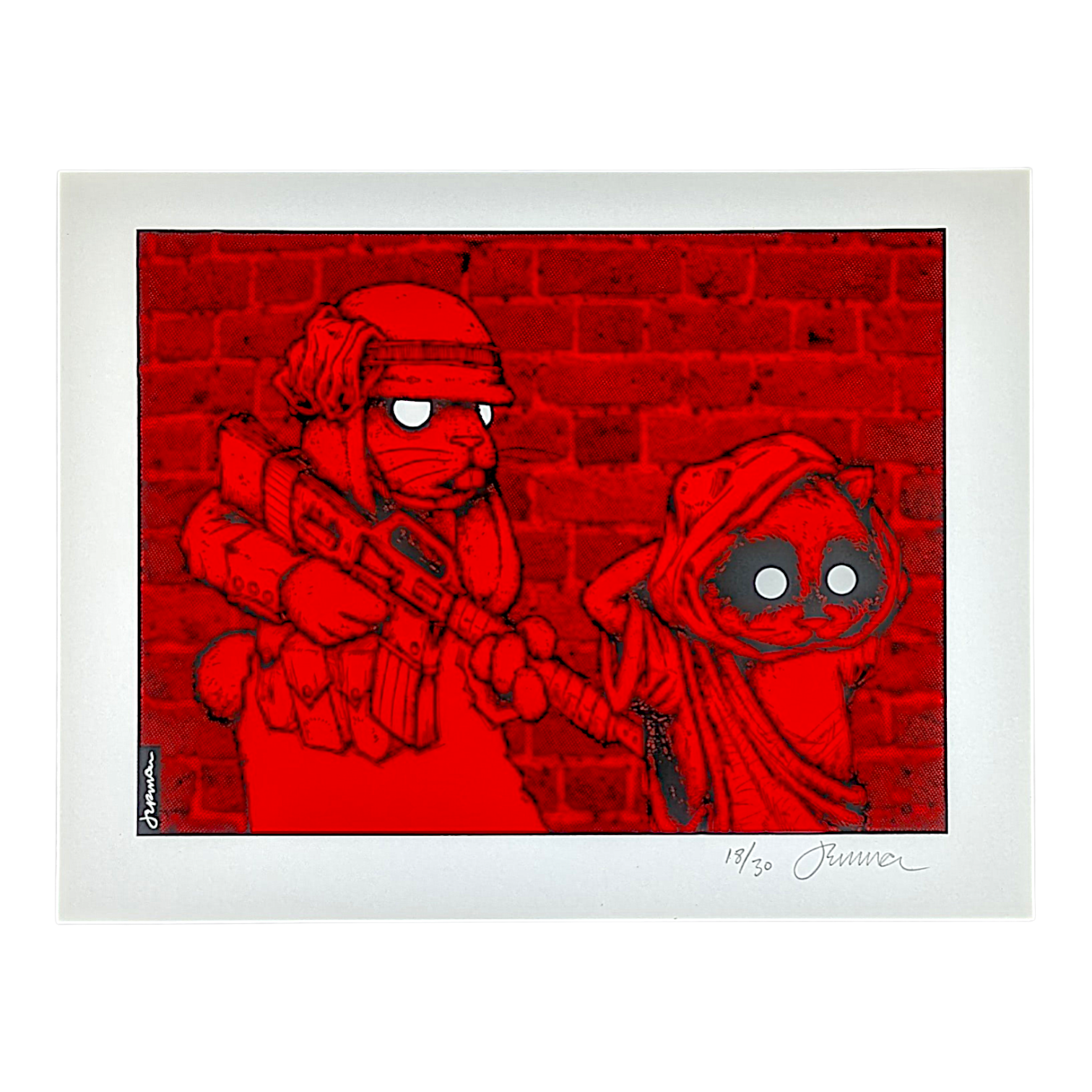 Jermaine Rogers "My Brother was a Hero" (Red) Print