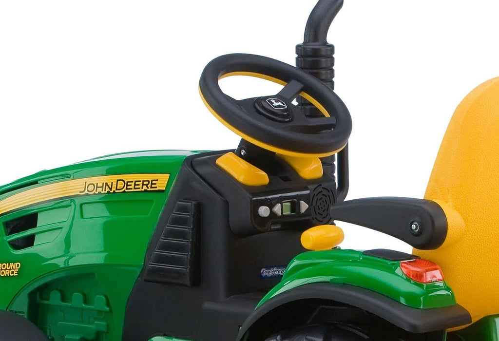 John Deere Ground Force Tractor and Trailer Set by Peg Perego