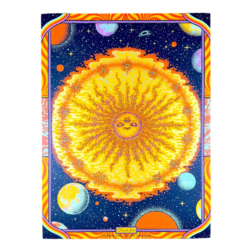 Marq Spusta x Justin Helton "Stellar Ray (Gold Foil)" Print