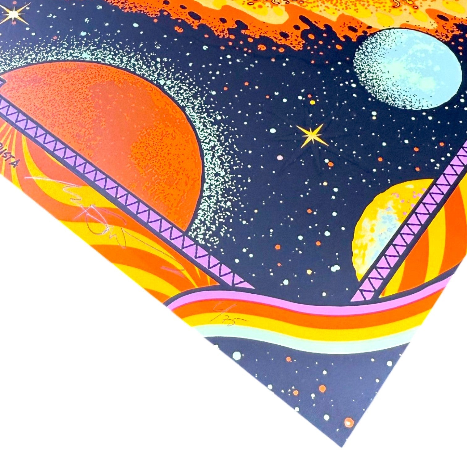Marq Spusta x Justin Helton "Stellar Ray (Gold Foil)" Print