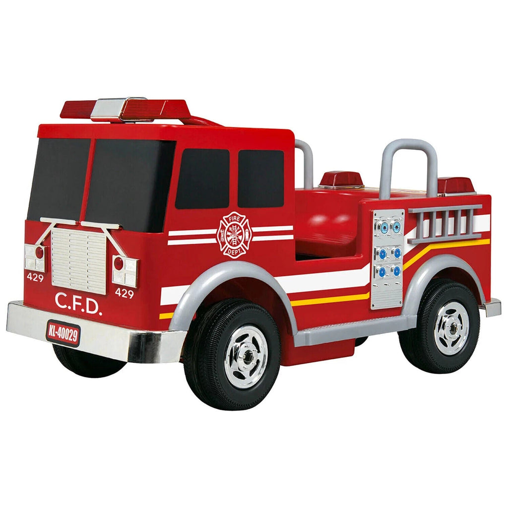 Kalee Firetruck Ride-On: Realistic 12-Volt Experience for Young Firefighters