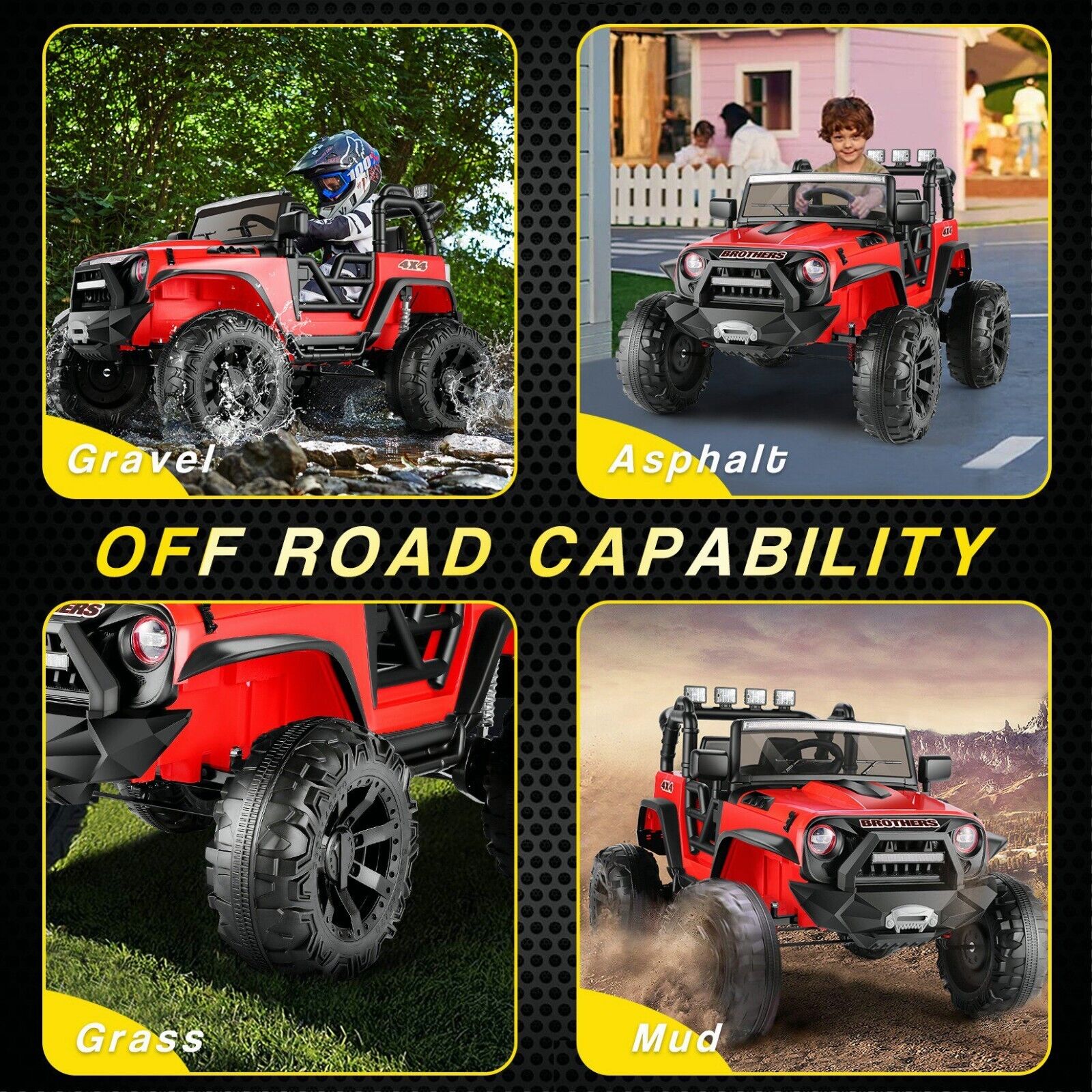 Kid Ride on Toy Car with Remote Control - Electric Truck for Children, Perfect Gift!