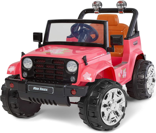 Kid Trax Beach Cruiser 4X4 Child Ride-On Car for Ages 3-5, Up to 60 lbs.
