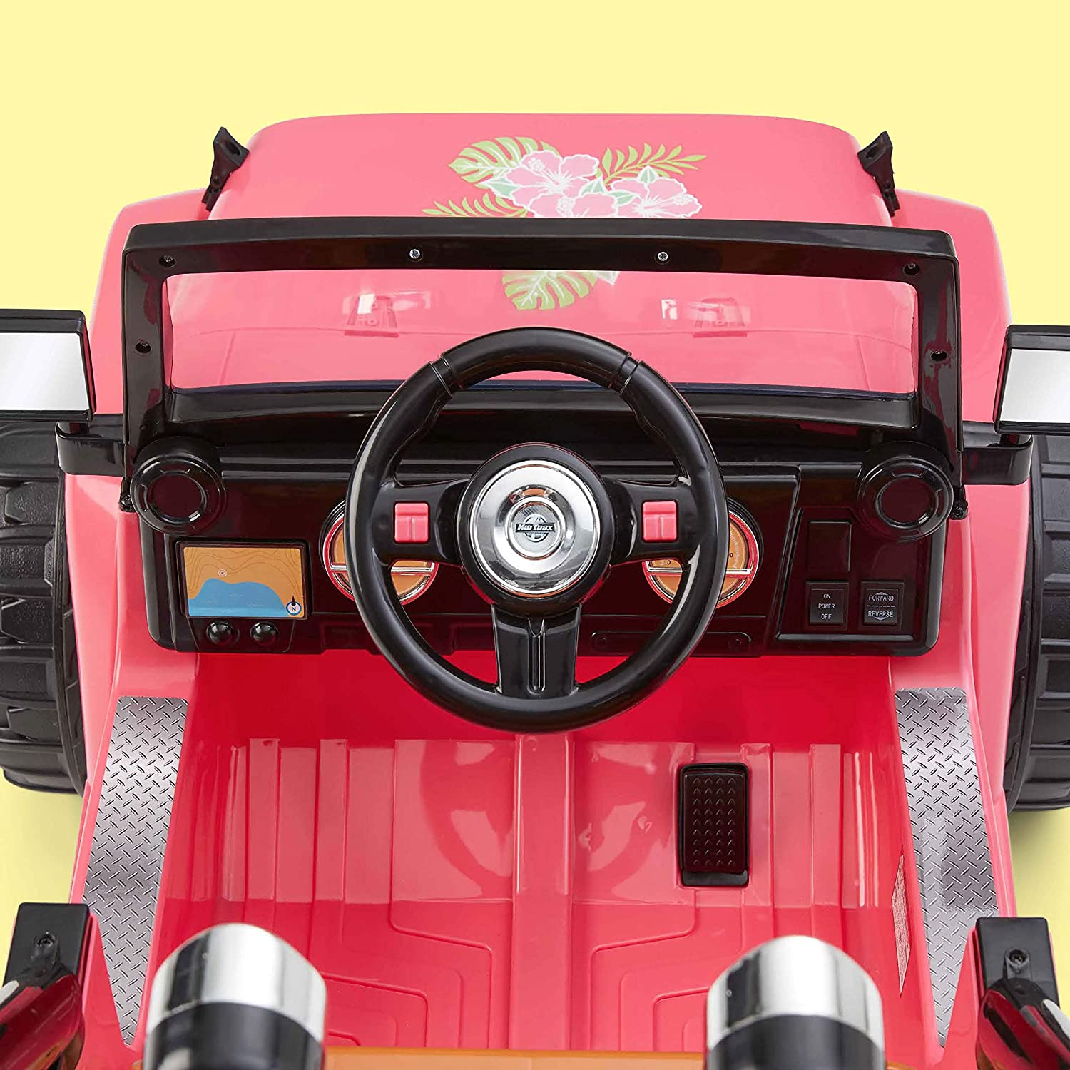 Kid Trax Beach Cruiser 4X4 Child Ride-On Car for Ages 3-5, Up to 60 lbs.