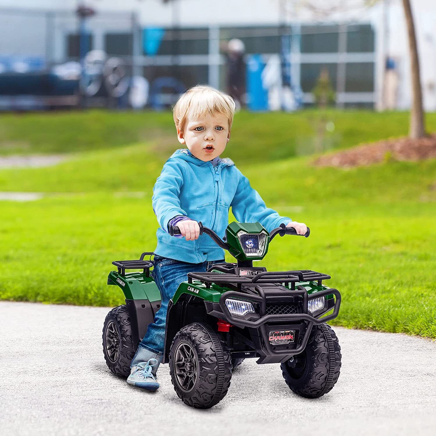 Electric 4-Wheeler ATV for Kids with AUX and USB Ports - 12V Ride-On Quad Car