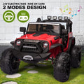 Kids Electric JEEP Ride On Truck with Remote Control - 24V 2x200W [RED]