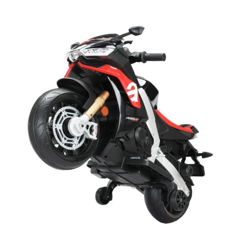 Kid's Electric Motorcycle with LED Lights and Bluetooth - 12V Ride-On Motorbike