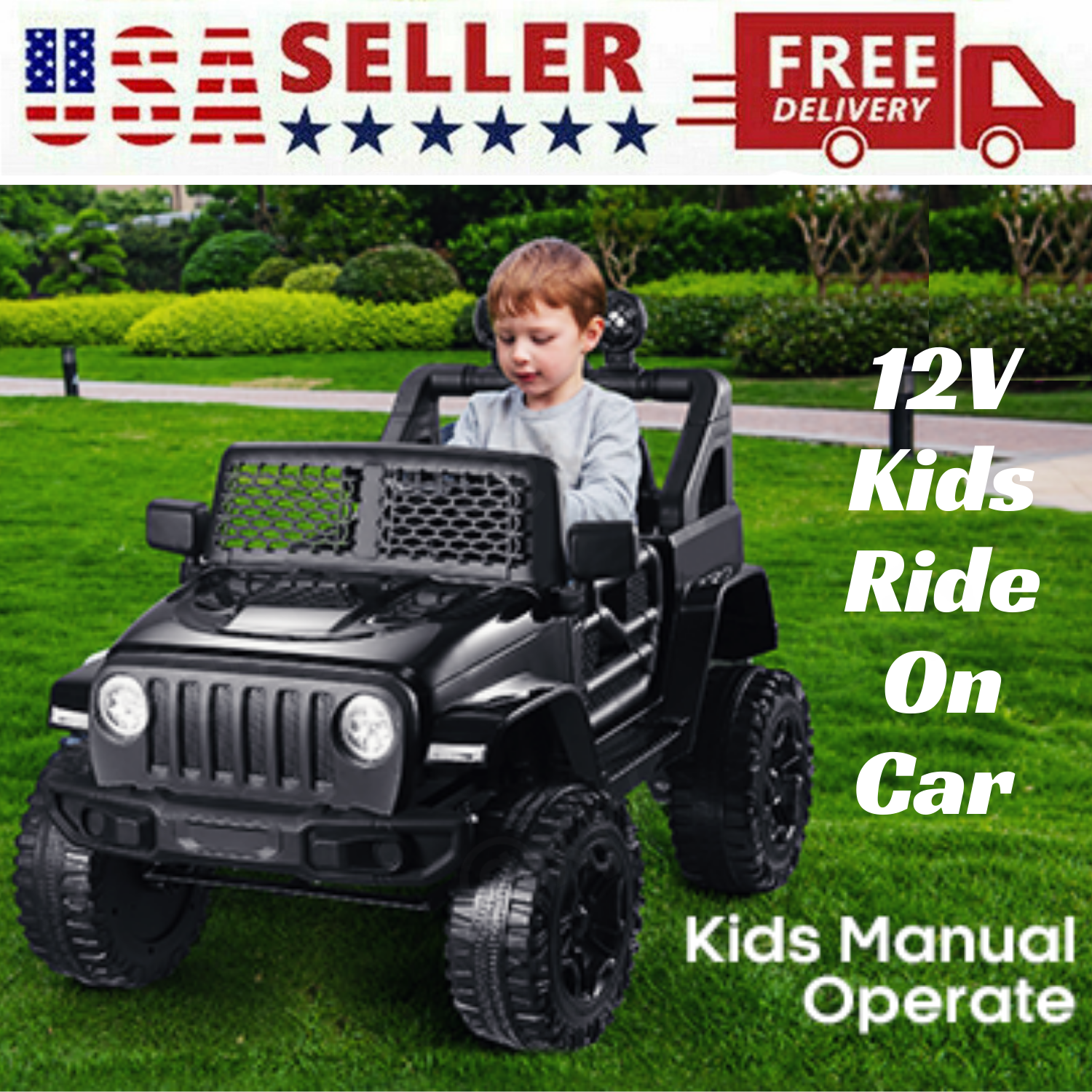 Electric Ride-On Toy Car for Kids with Remote Control and MP3 Player