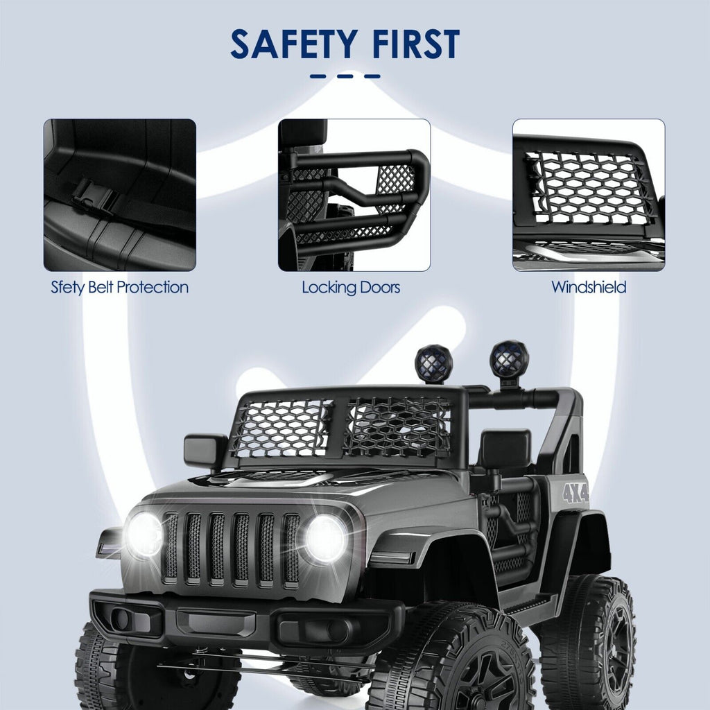 Kids Electric Ride-On Car with Remote Control and MP3 Player - 24/12V Children's Toy Truck