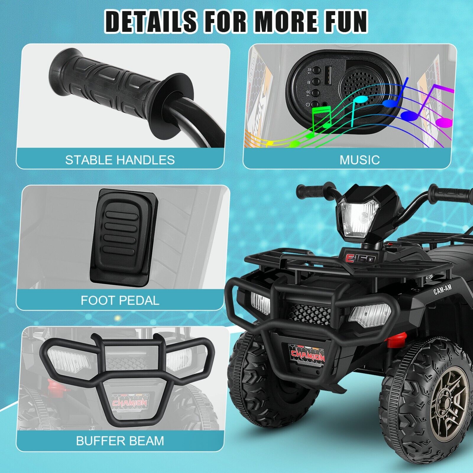 Kid Ride on Electric Car Truck with Remote Control - Perfect Gift for Children 24/12V
