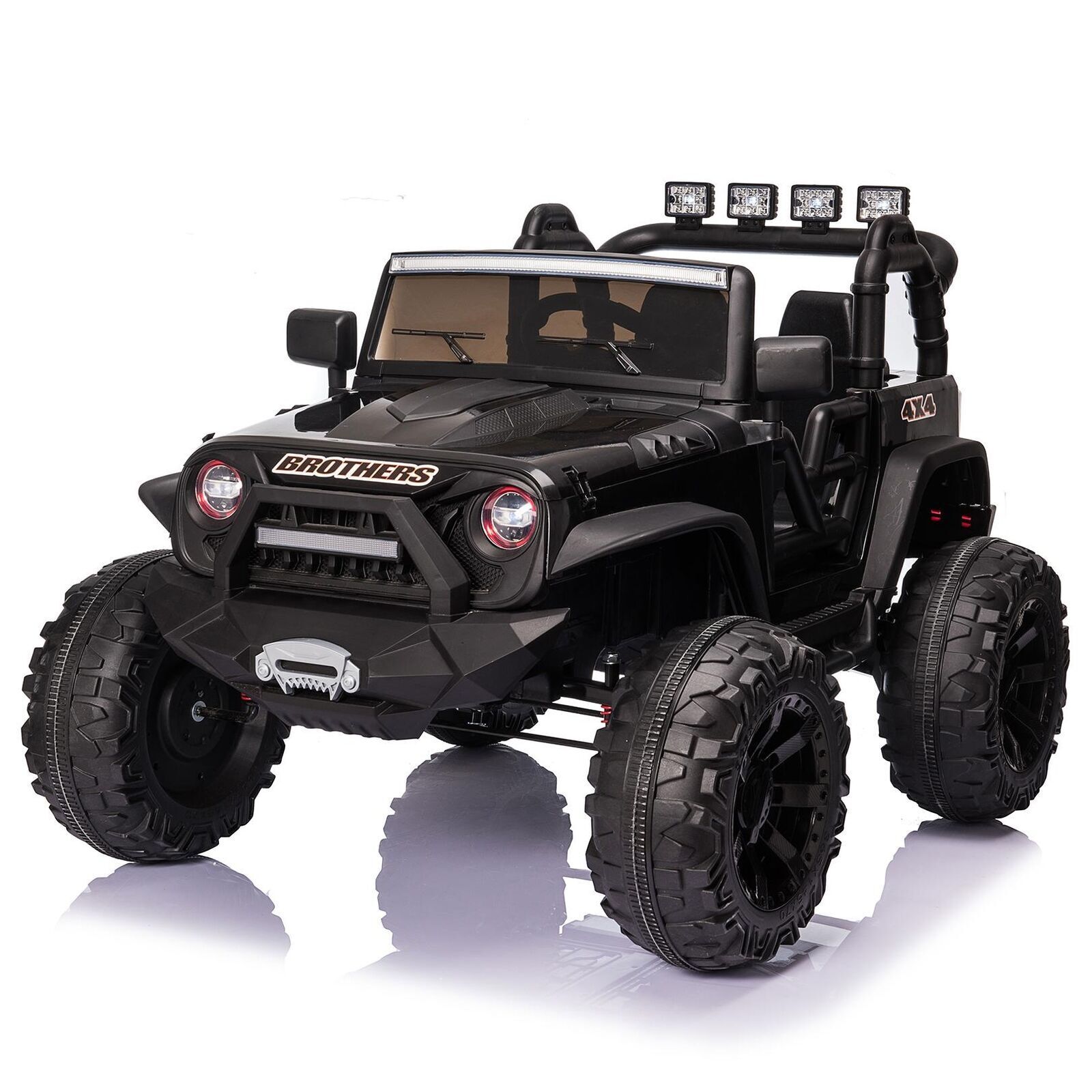 Kids Electric Ride On Truck with Remote Control and LED Lights - 24V 400W