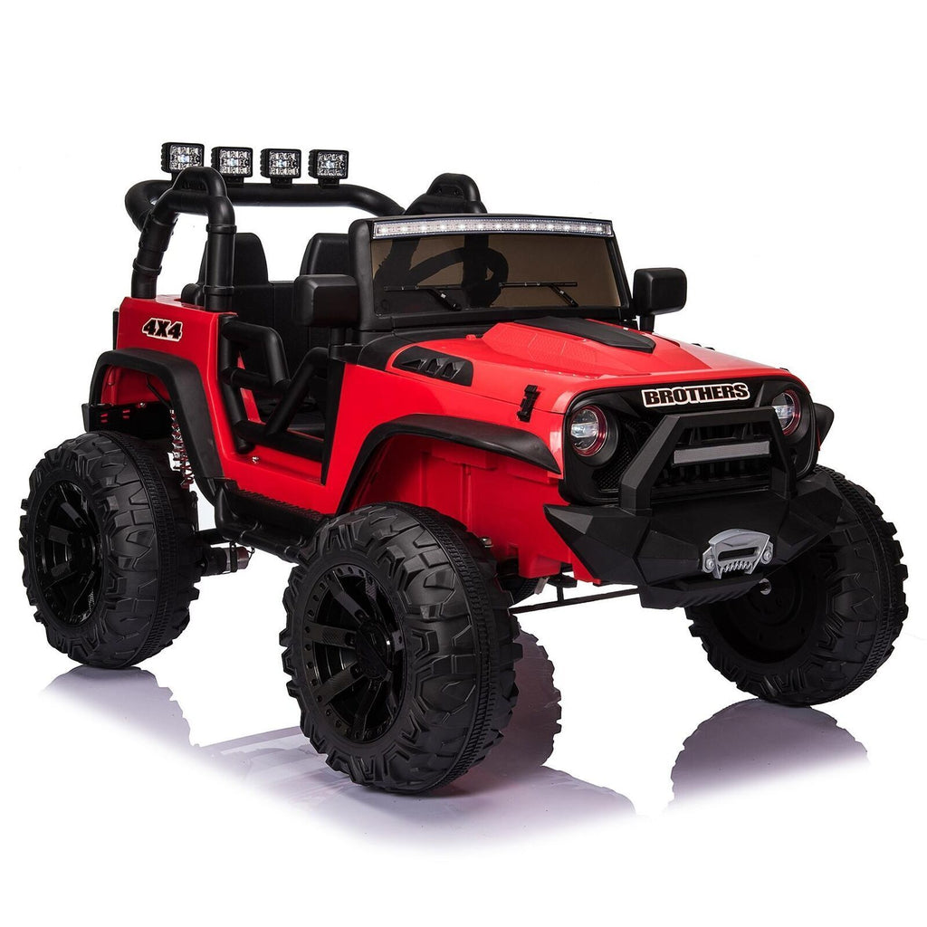Kids Electric Ride On Truck with Remote Control and LED Lights - 24V 400W