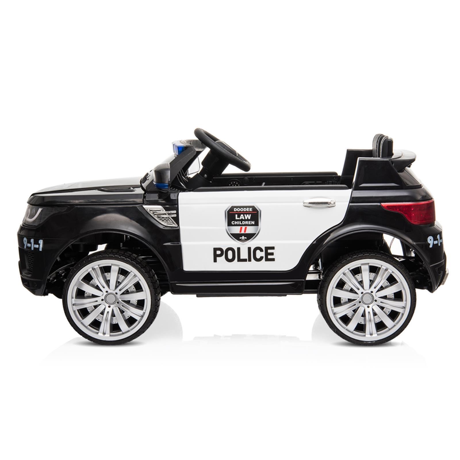 Kids Police Car Ride On SUV Truck with Remote Control and Seat Belt