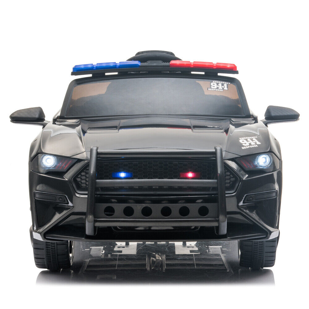 Kids Police SUV Electric Car with Remote Control - 12V Battery Powered