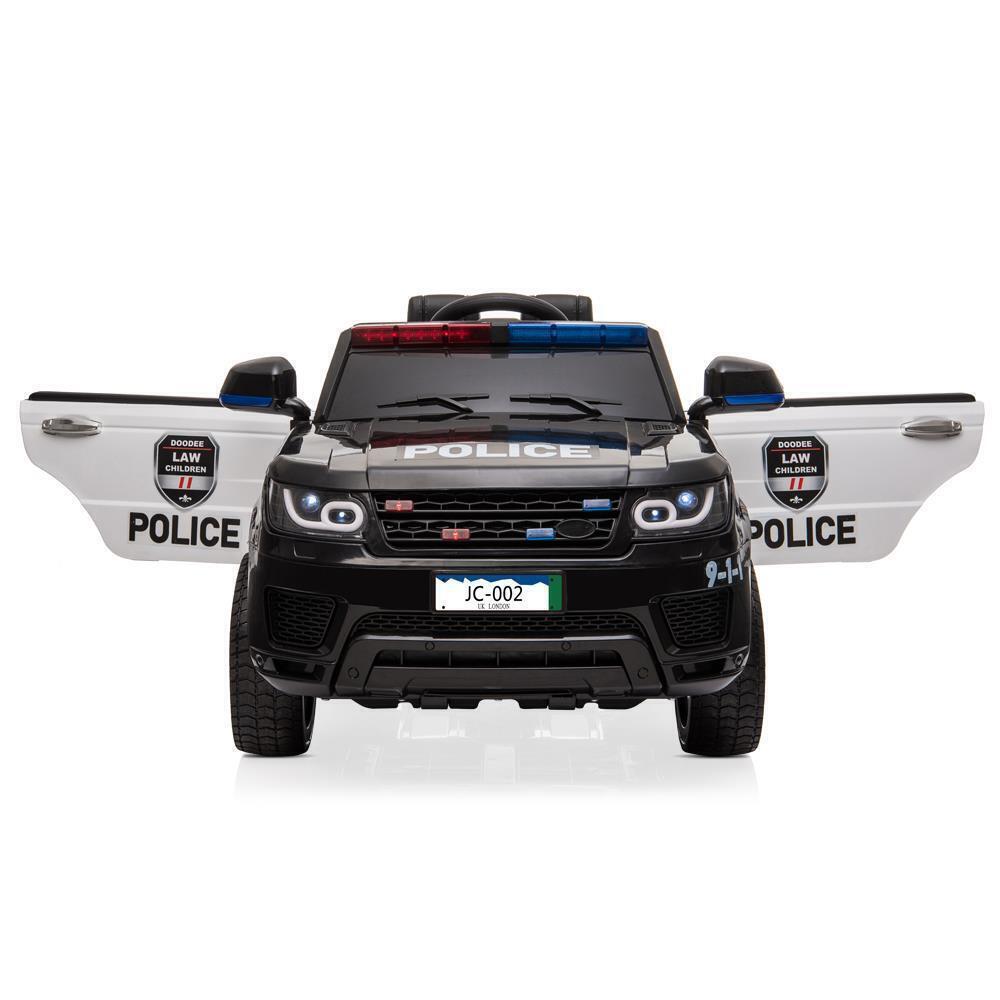 Kids Police SUV Ride-On Car with 3 Speeds, Lights, Music, and Remote Control - Perfect Xmas Gift!