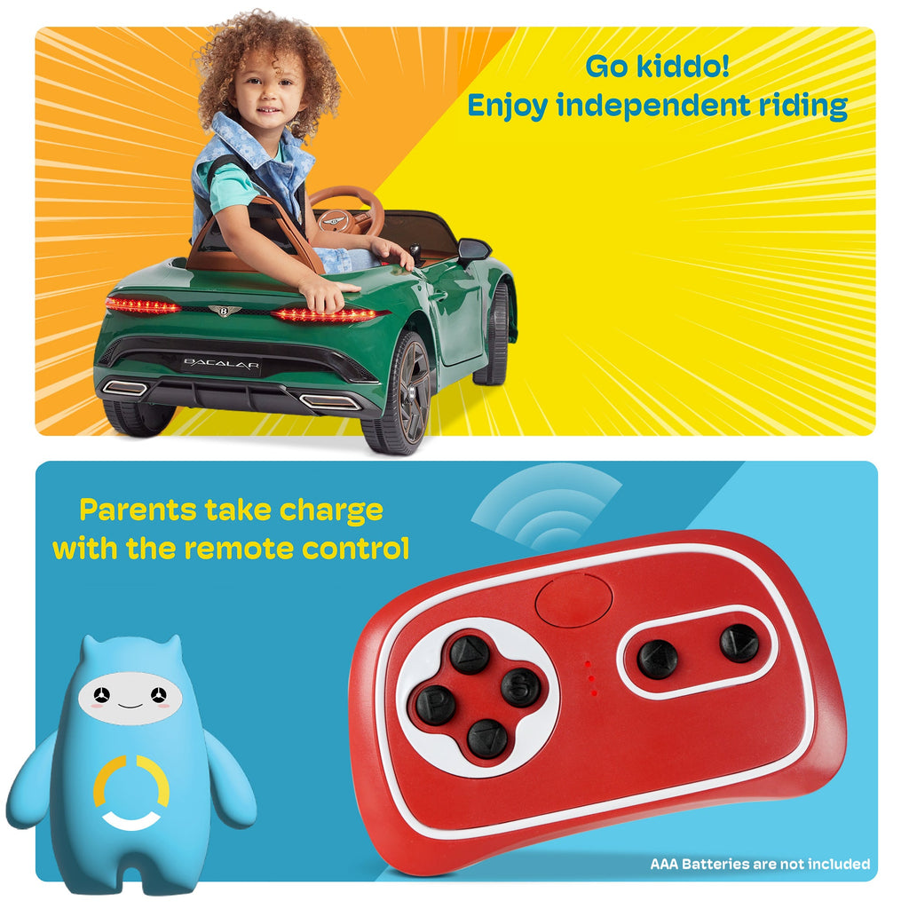 Kidzone 12V Kids Ride-On Car with Remote Control - Available in 5 Vibrant Colors!