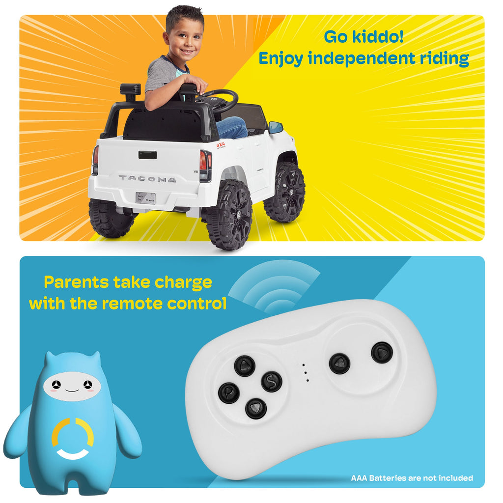Kidzone 12V Ride-On Truck - Battery Powered Car for Kids in 7 Vibrant Colors
