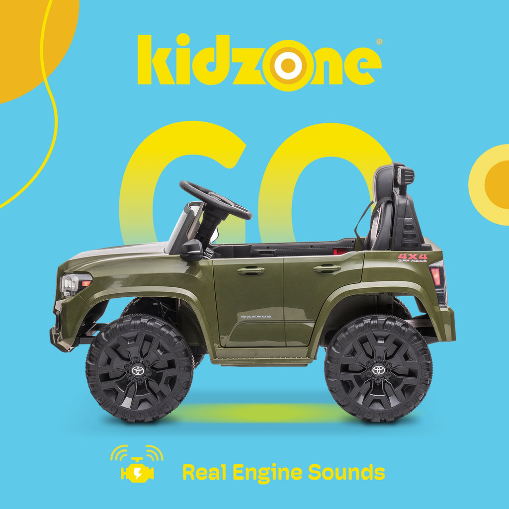Kidzone 12V Ride-On Truck - Battery Powered Car for Kids in 7 Vibrant Colors