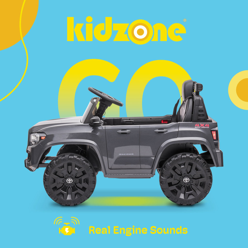 Kidzone 12V Ride-On Truck - Battery Powered Car for Kids in 7 Vibrant Colors
