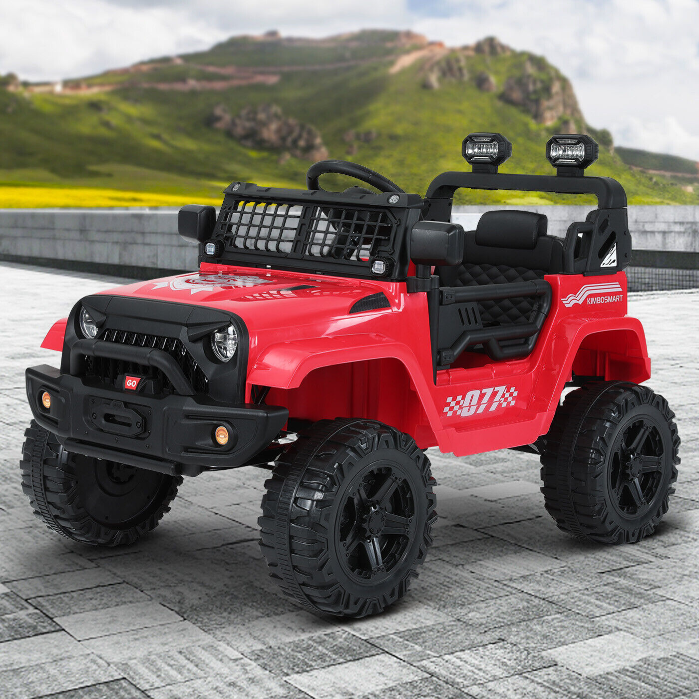 Kimbosmart 12V Kids Ride-On Truck with MP3 and Remote Control
