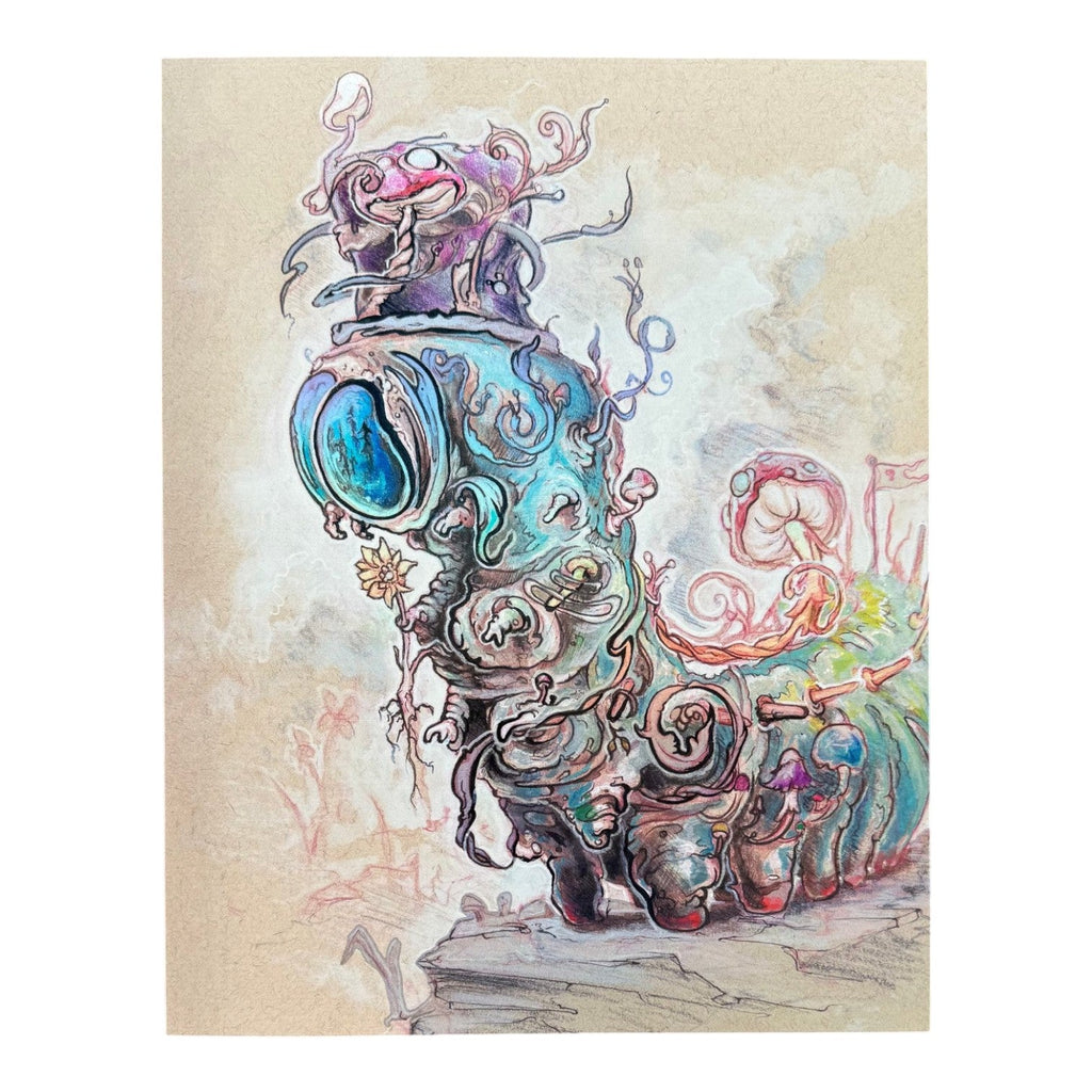 Kuhmali "Lila’s First Date While She Was Nervous At First, But Began to Become a Bit More Confident After Spotting a Beautiful Little Flower" Print