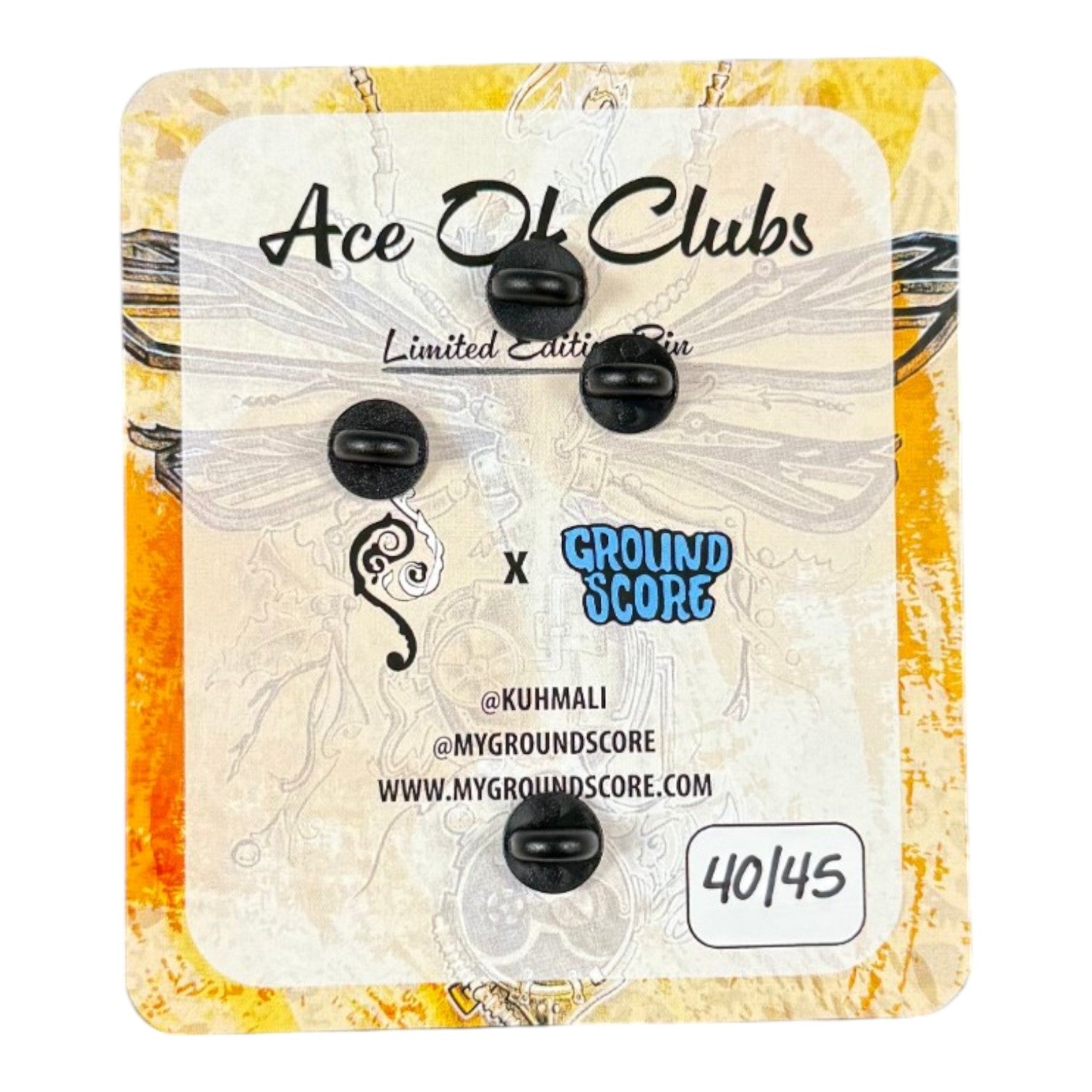 Kuhmali x Ground Score "Ace of Clubs (Pharoah)" Pin