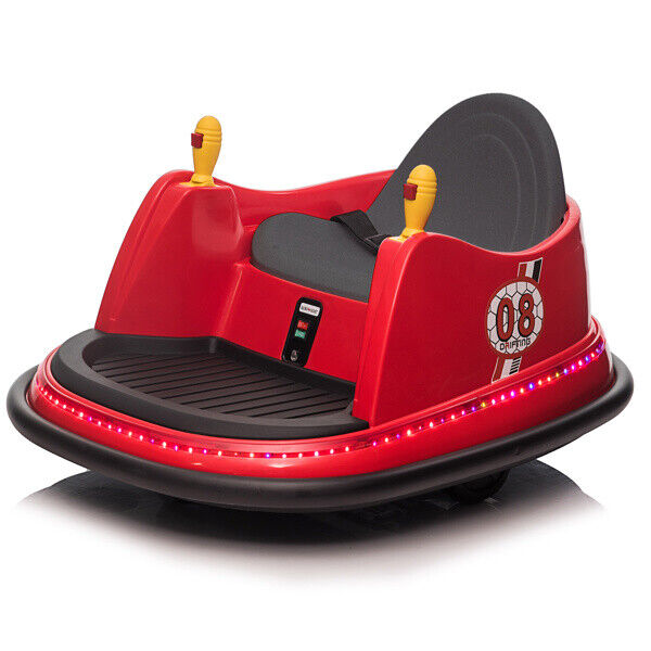 LEADZM 6V 7A.h Red Bumper Car - Electric Ride-On Toy for Kids